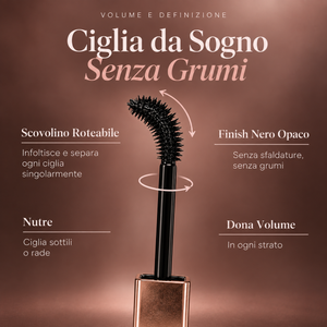 Mascara Allungante con Scovolino Roteabile